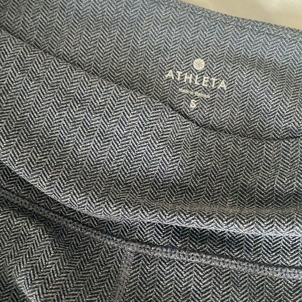 Athleta Gray Herringbone Leggings